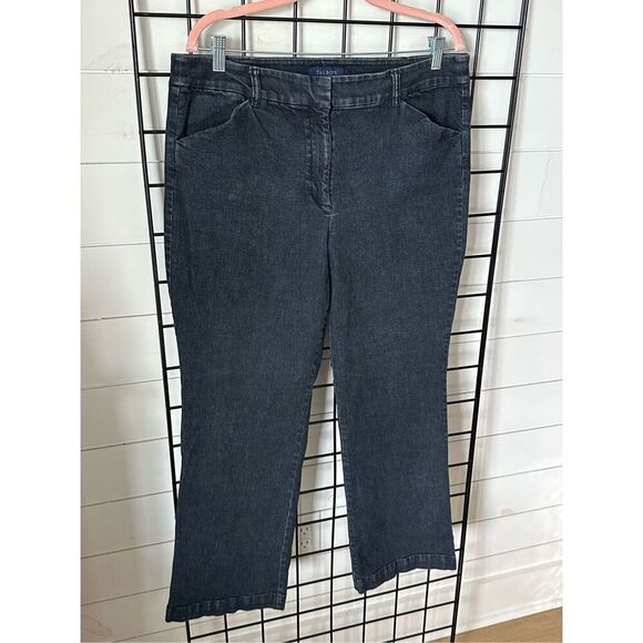Talbots Heritage Straight Leg Denim Jeans 16 Black - Picture 4 of 14